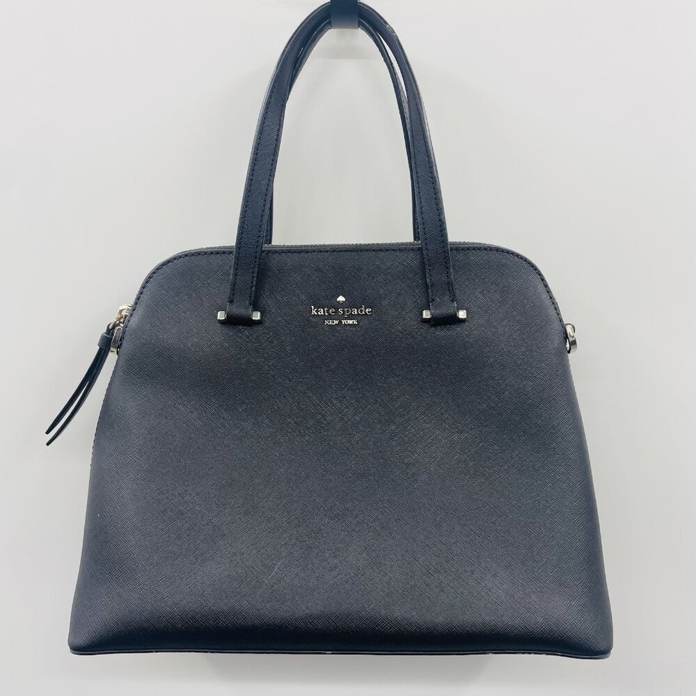 Kate Spade New York Saffiano Leather Top Handle Satchel Purse Zipper Closure